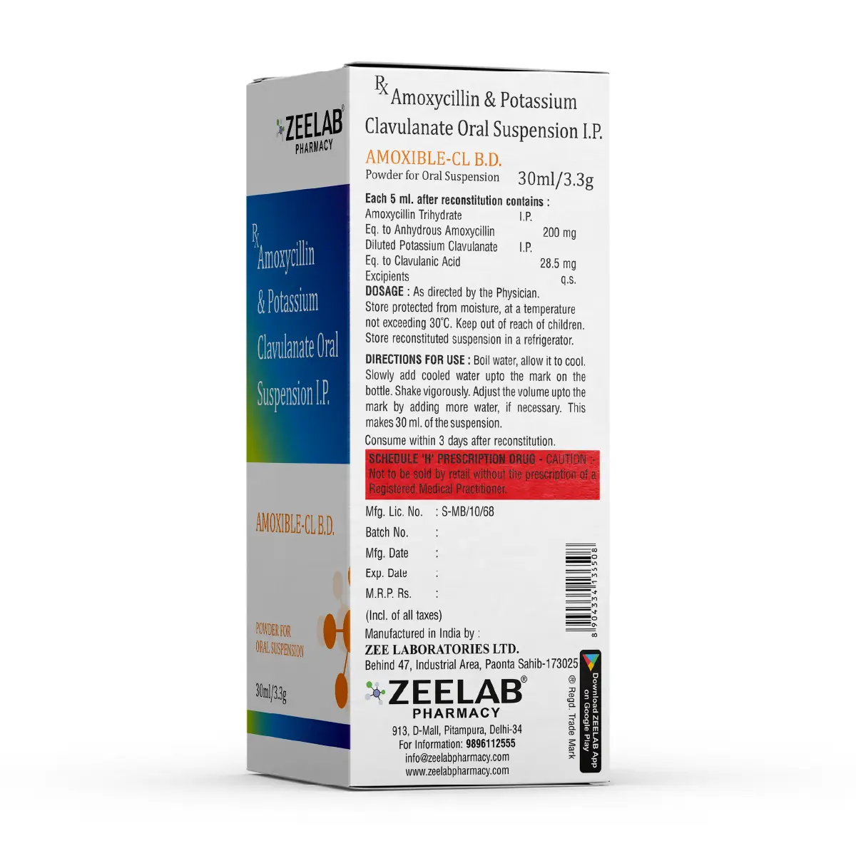 Amoxible CL B.D Dry Syrup