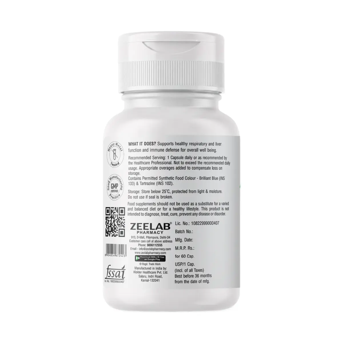 Andrographis Paniculata 60 Capsules