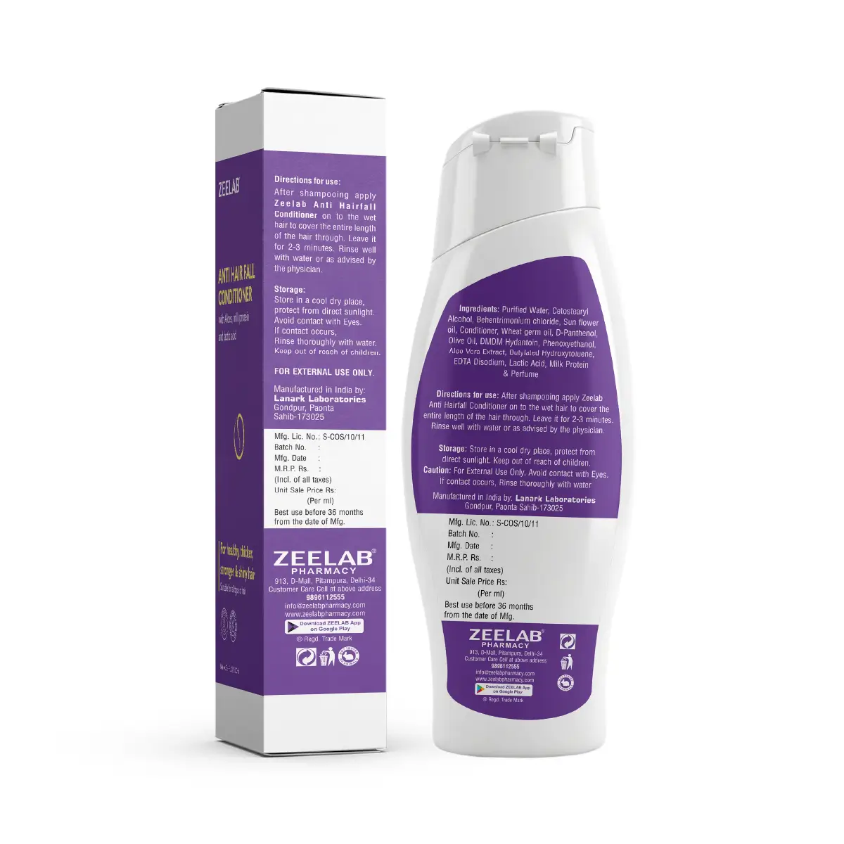 Zeelab Anti Hair Fall Conditioner 100ml