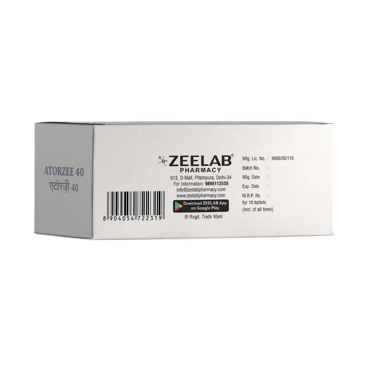 Atorzee 40 Tablet