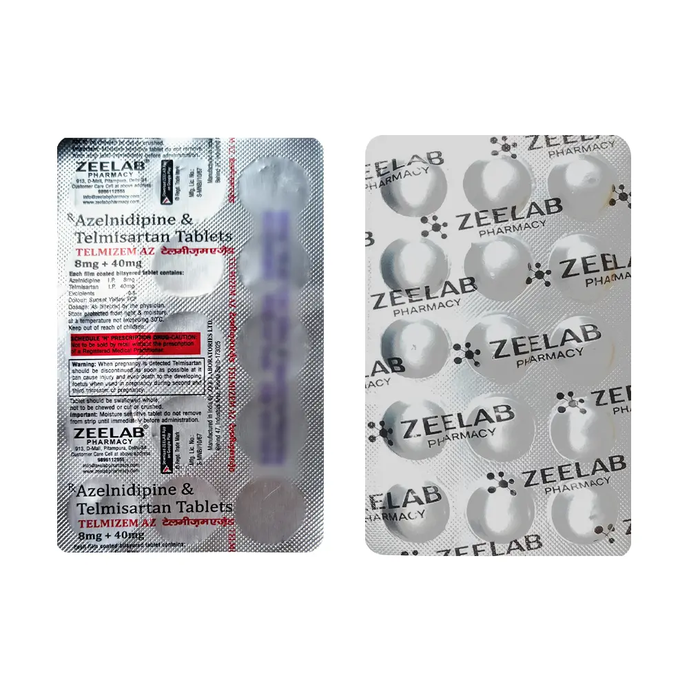 Azelnidipine 8mg Telmisartan 40mg Tablet