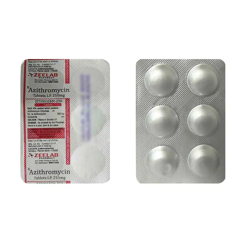 Zithrozem 250 Antibiotic Tablet