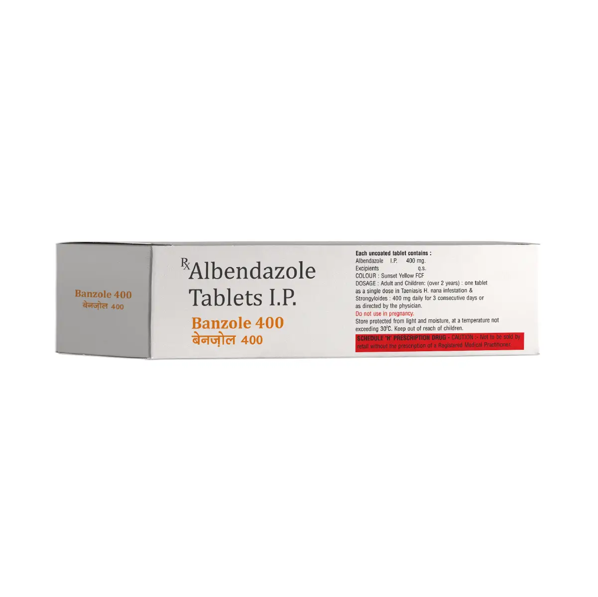 Banzole 400 Anti Worm Tablet