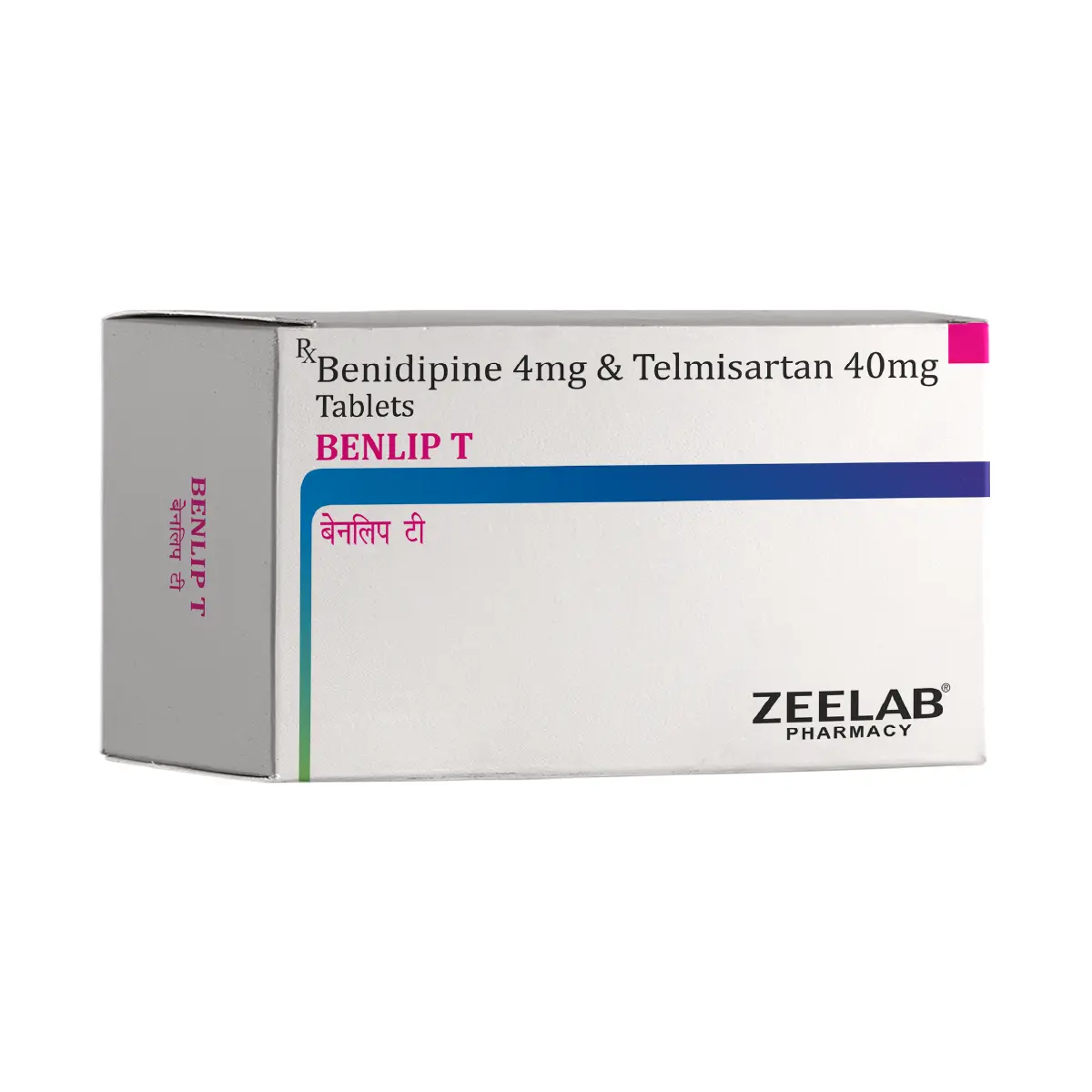 Benlip T | Benidipine 4mg Telmisartan 40mg Tablet | Strip of 15 Tablets