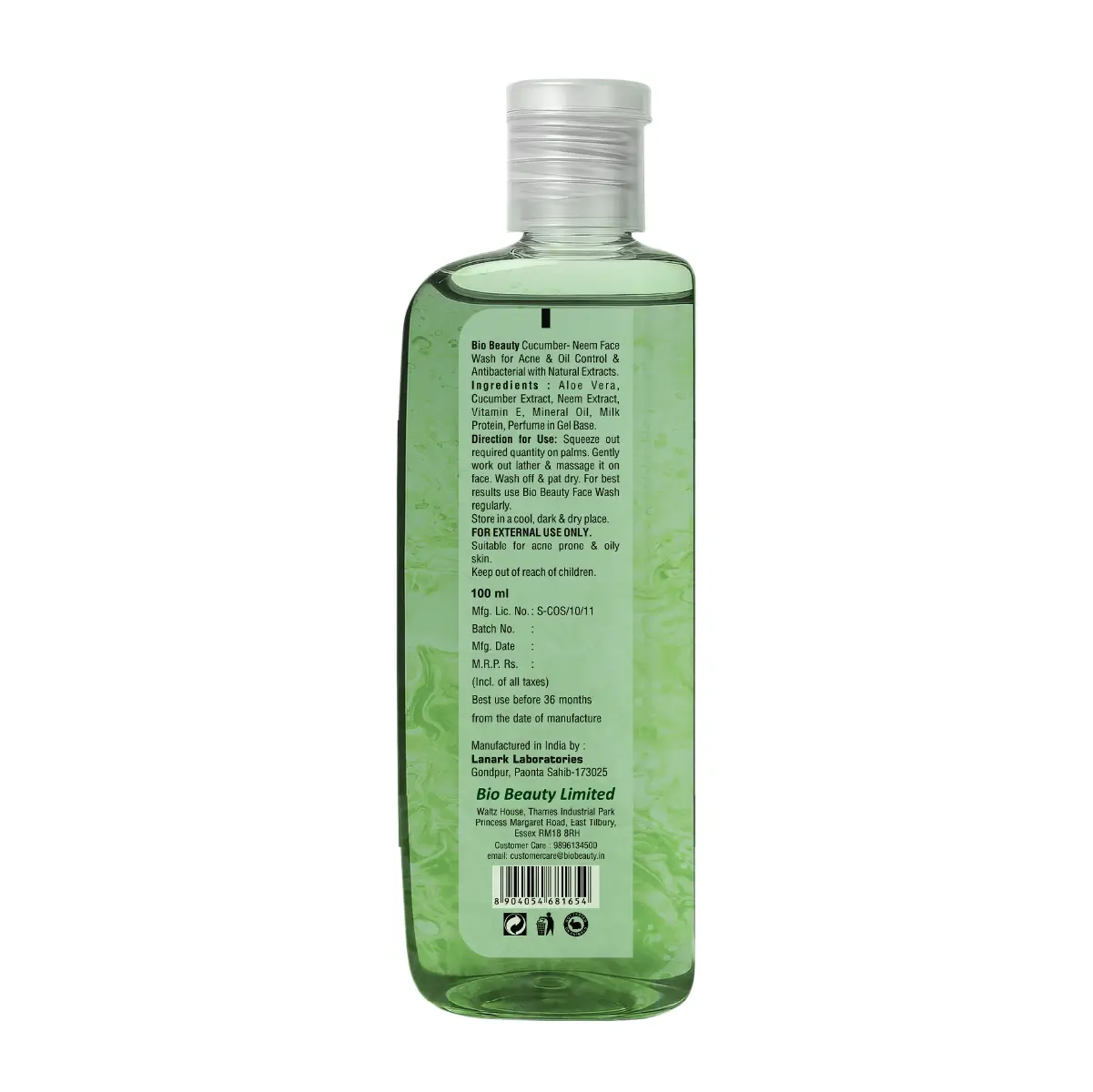 Bio Beauty Cucumber Neem Face Wash