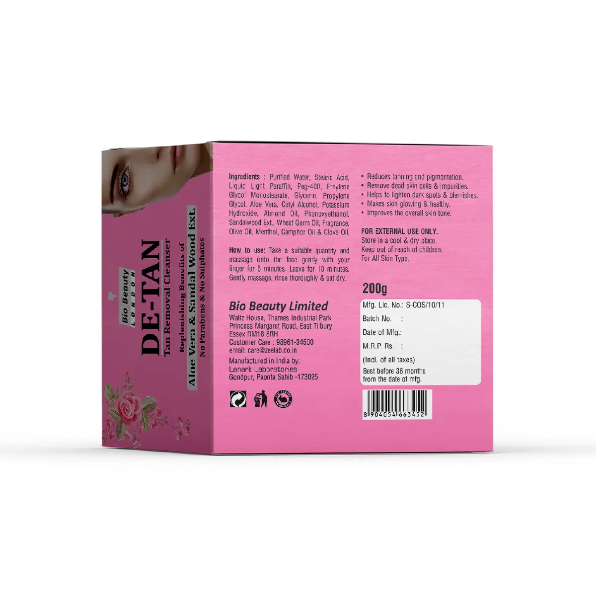 Bio Beauty De-Tan Cleanser | Tan Removal