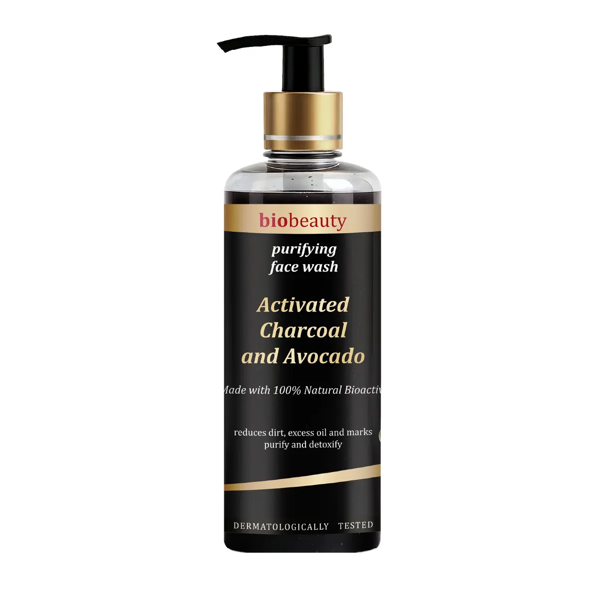 Bio Beauty Face Wash 100ml | Activated Charcoal & Avocado Face Wash | Deep Cleansing Face Wash