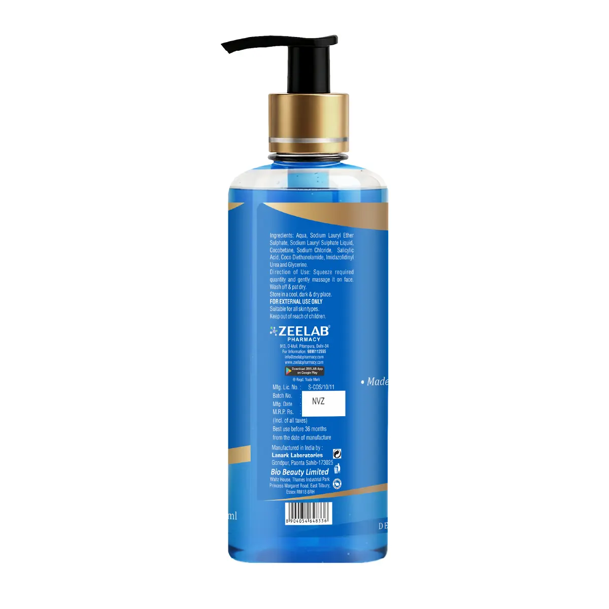 bio beauty face wash 100ml with salicylic acid acne and oily skin face wash