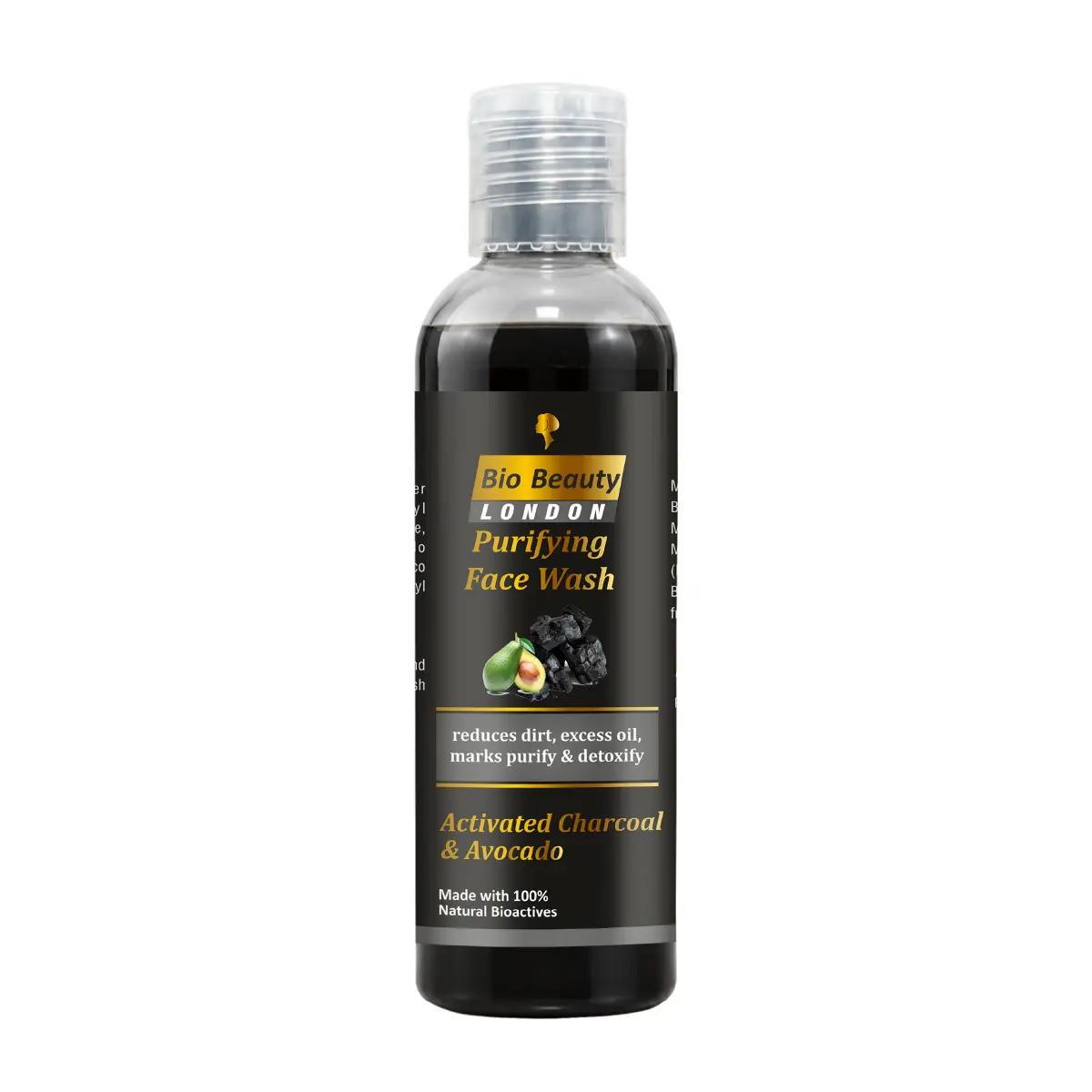 Bio Beauty Face Wash 100ml | Activated Charcoal & Avocado Face Wash | Deep Cleansing Face Wash