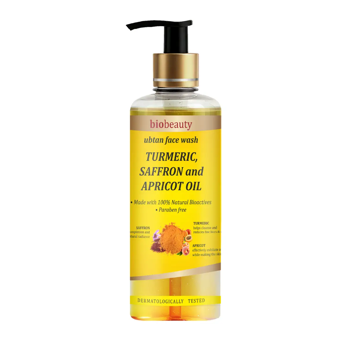 Bio Beauty Ubtan Face Wash with Turmeric, Saffron and Apricot Oil