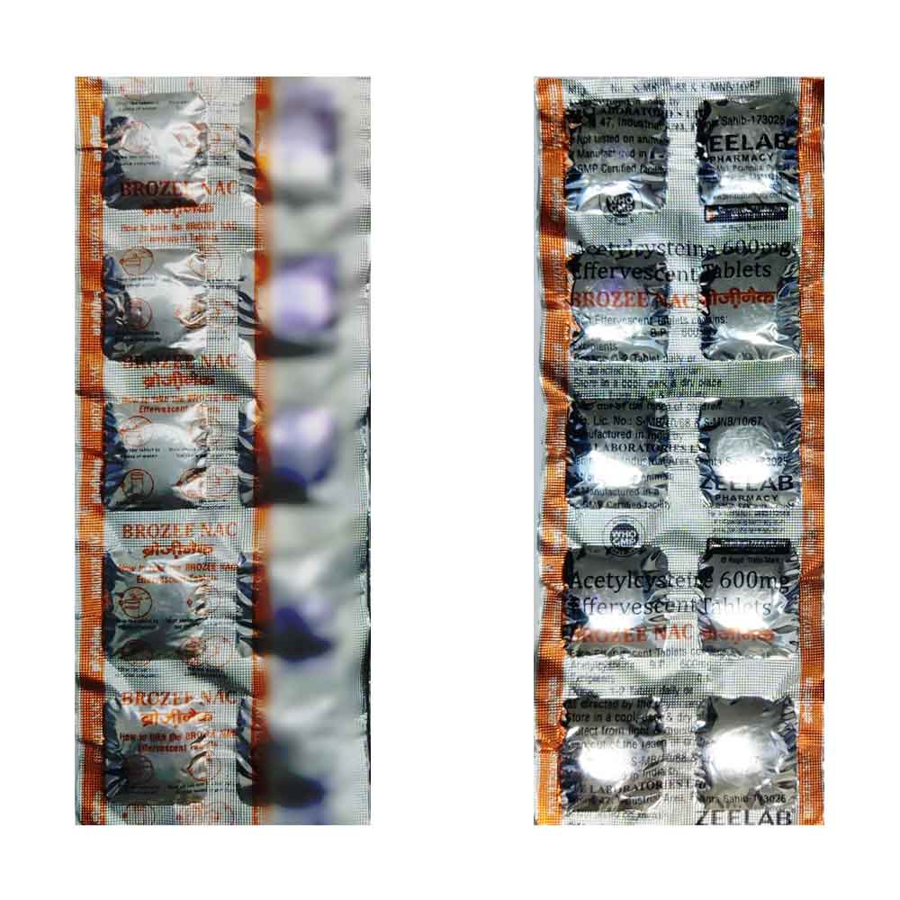  Brozee NAC Effervescent Tablet Sugar Free