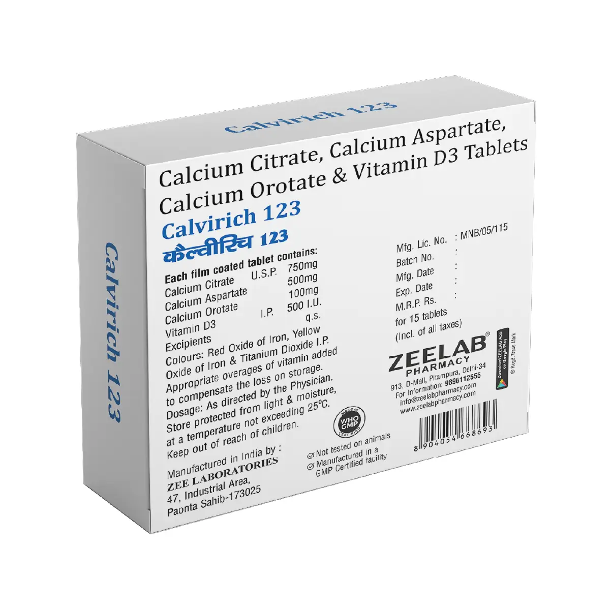 Calvirich 123 Tablet