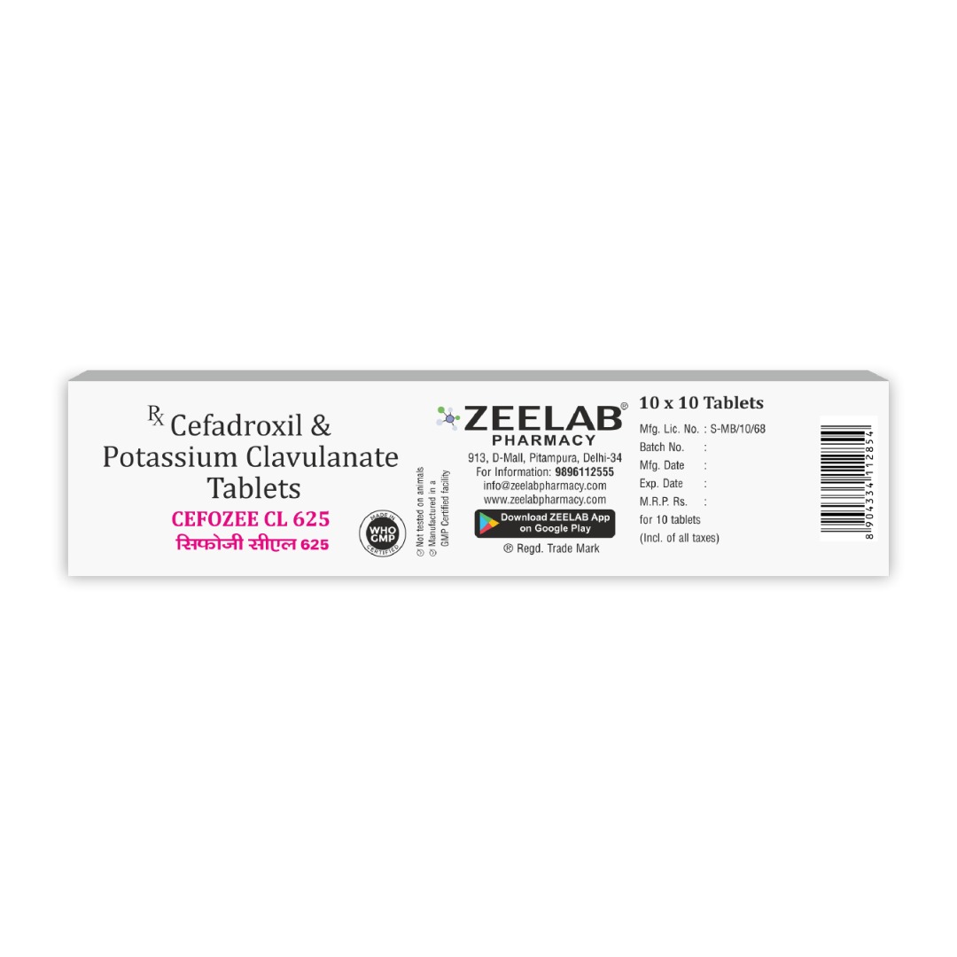 Cefozee CL 625 Antibiotic Tablet