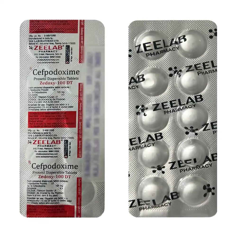Zedoxy 100 DT Antibacterial Tablet