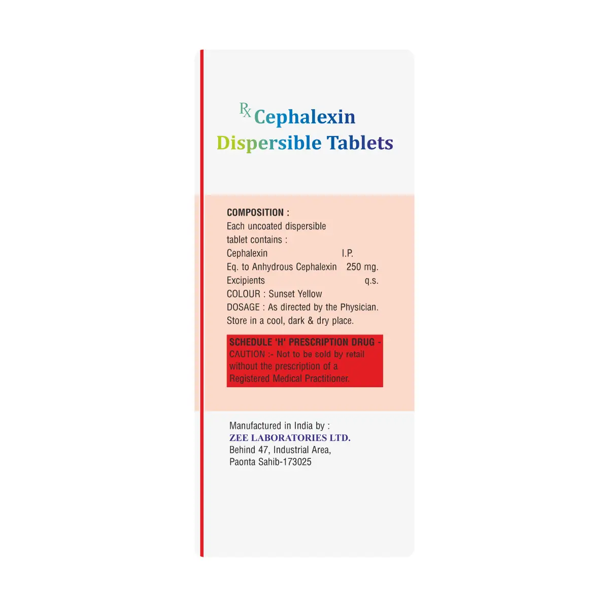 Celazin 250 DT Antibacterial Tablet