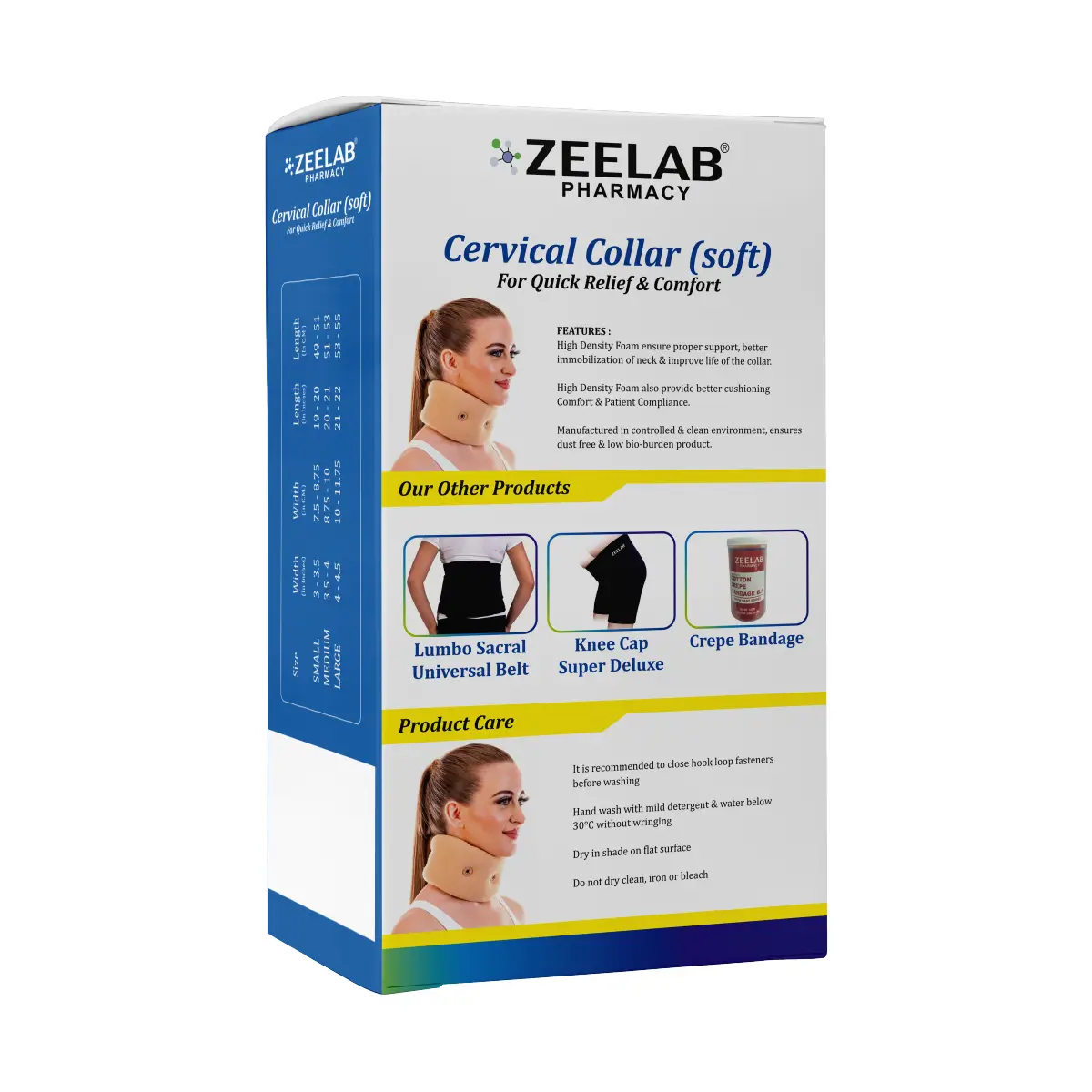 Cervical Collar Soft for Neck Support Small Size