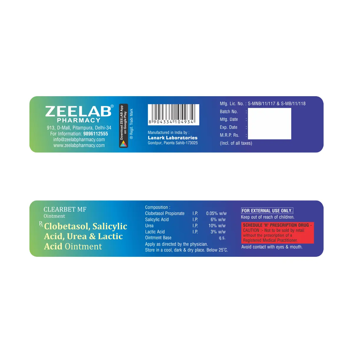 Clearbet MF Ointment