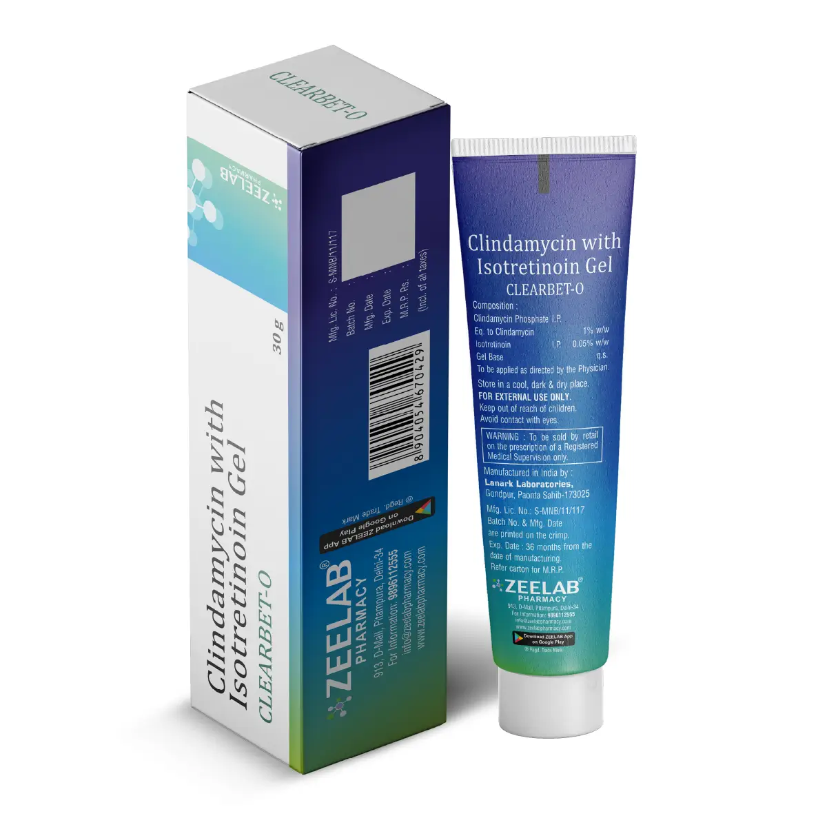 Clearbet O Anti Acne Gel 30gm