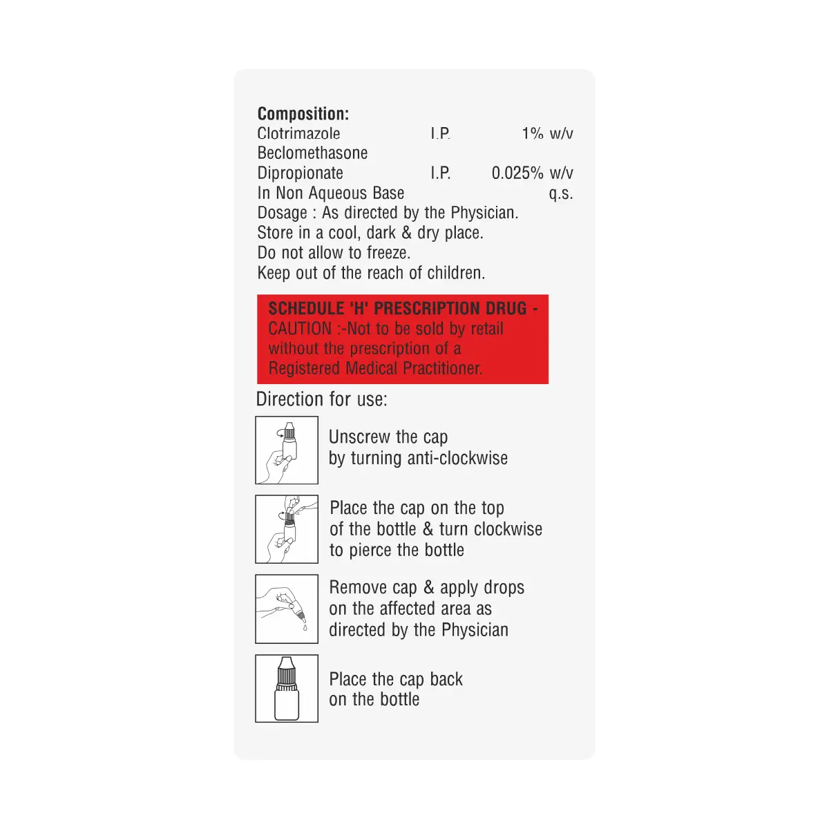 Clotrizee B Antifungal Lotion 15 ml | Treats Fungal Skin Infections & Itching