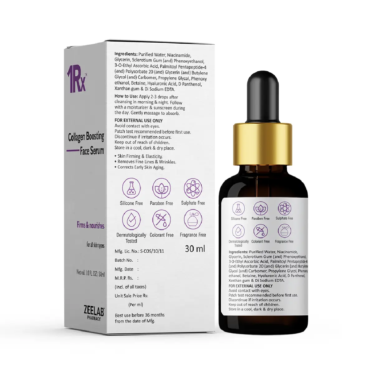 1RX Collagen Boosting Face Serum