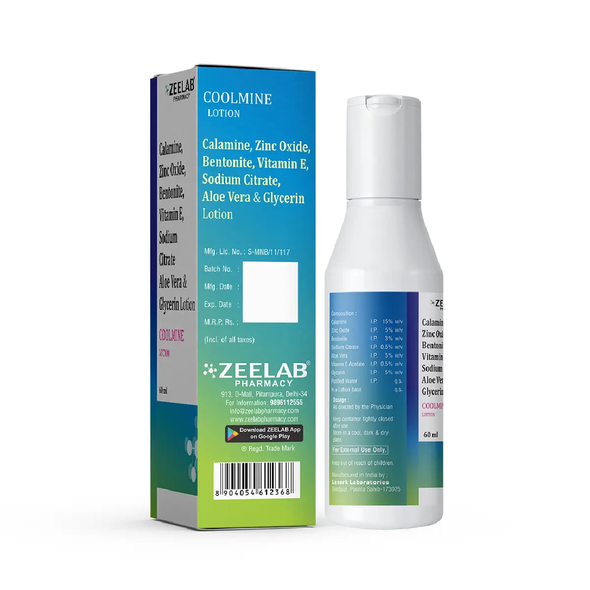 Coolmine Cooling Lotion | Fast Relief for Aches, Sprains & Sore Muscles