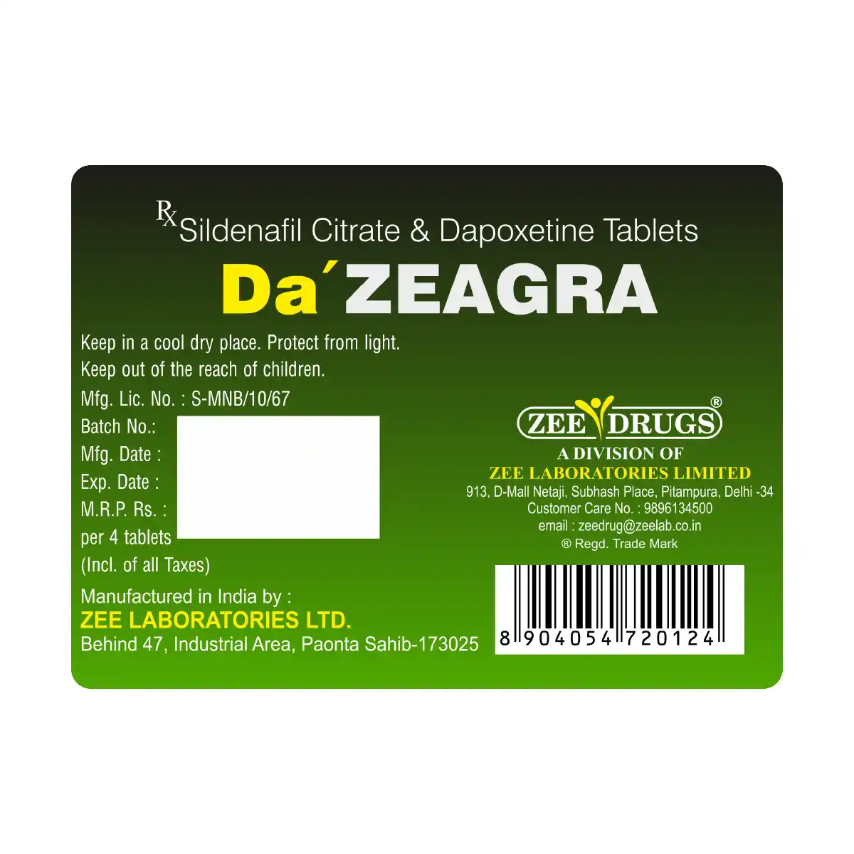 Da' ZEAGRA Tablet