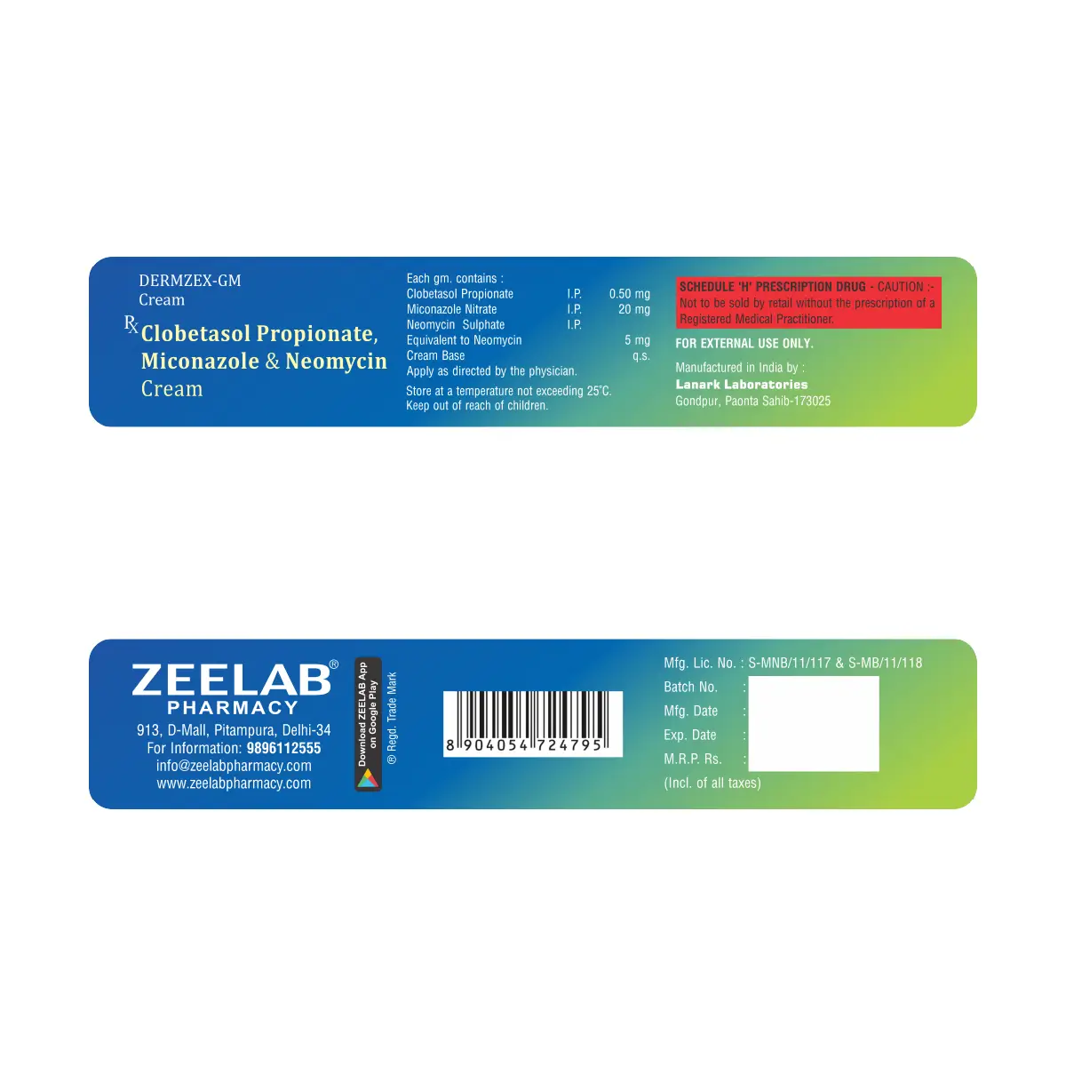Dermzex GM Skin Infections Cream