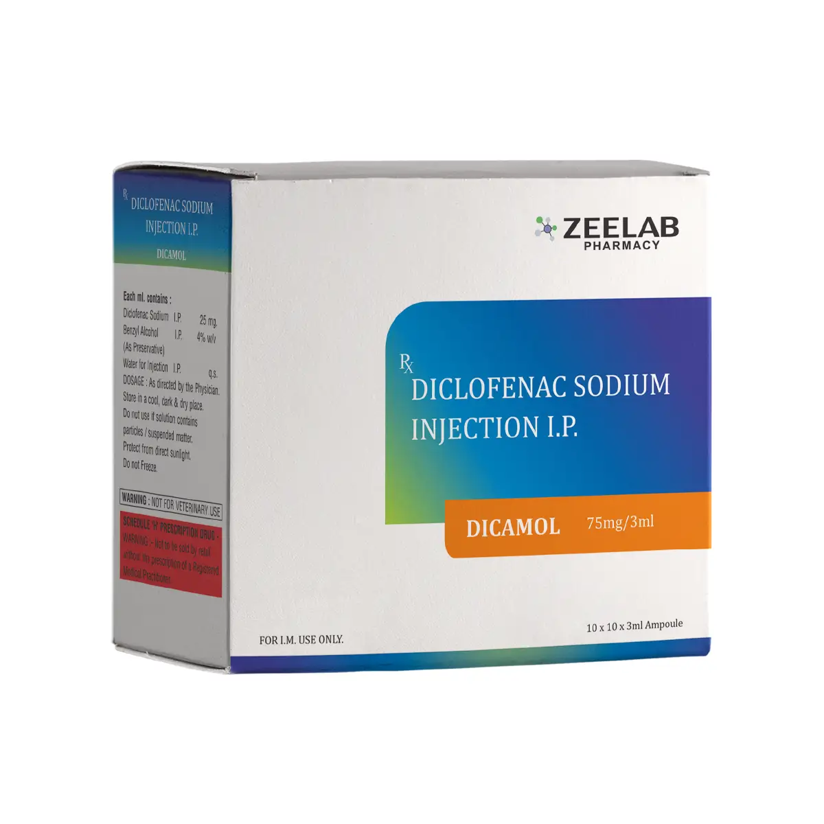 Dicamol 3ml Pain Relieving Injection