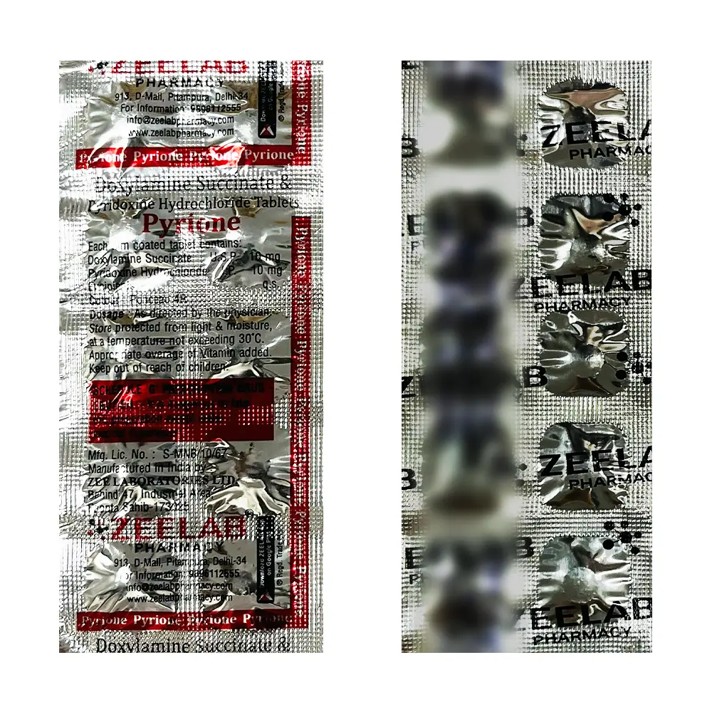 doxylamine 10mg vitamin b6 10mg tablet