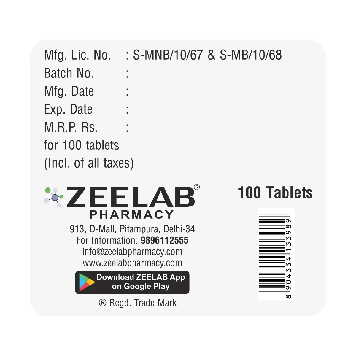 Epiok 100 Tablet