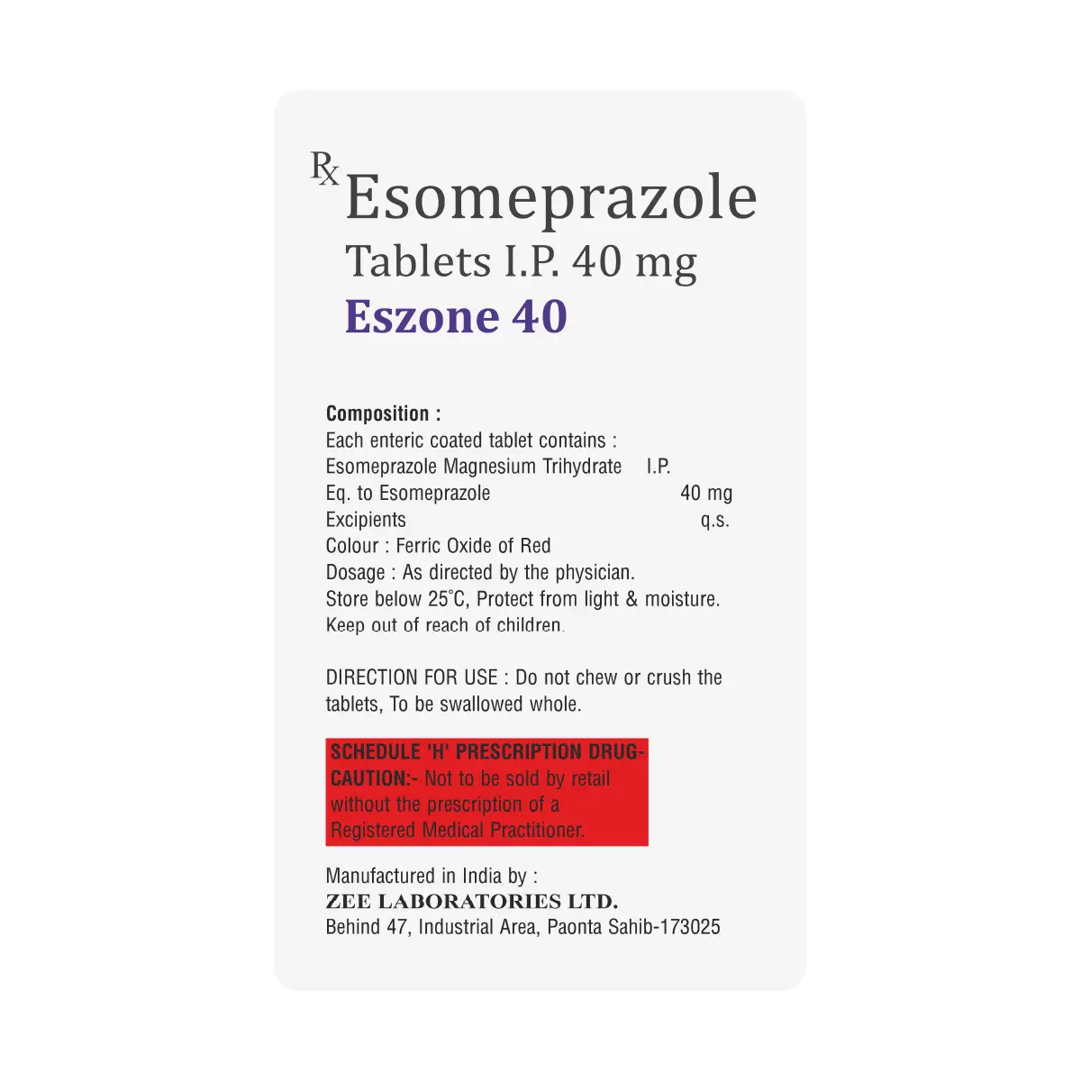 Eszone 40 Hyperacidity Tablet