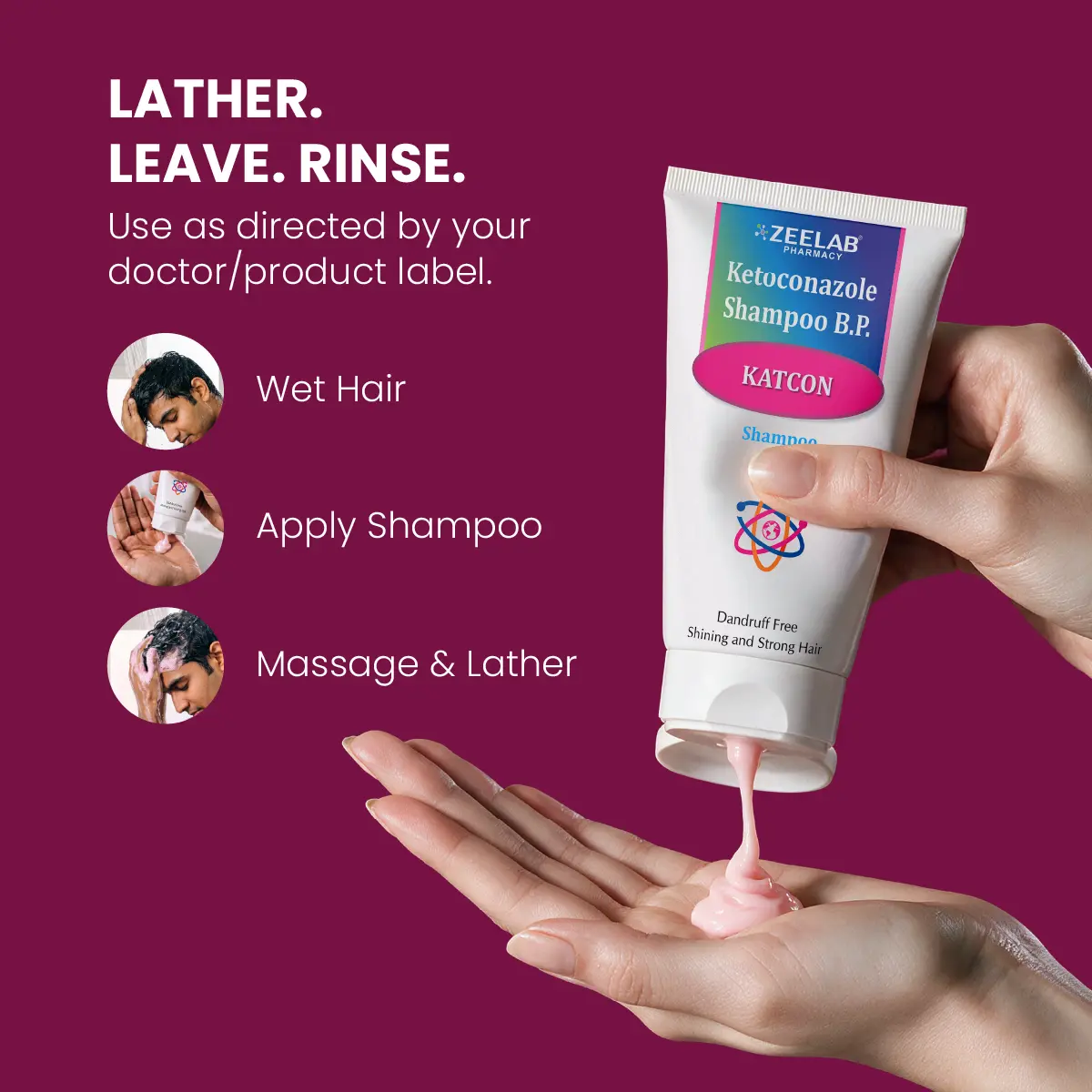 zeelab ketoconazole 2% anti dandruff shampoo