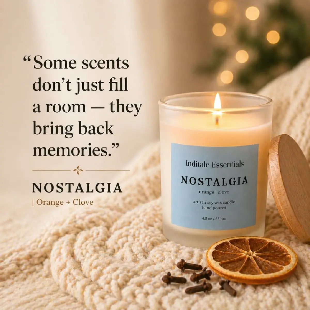 Frosted Jar Candle With Lid - Orange & Clove - (Nostalgia)