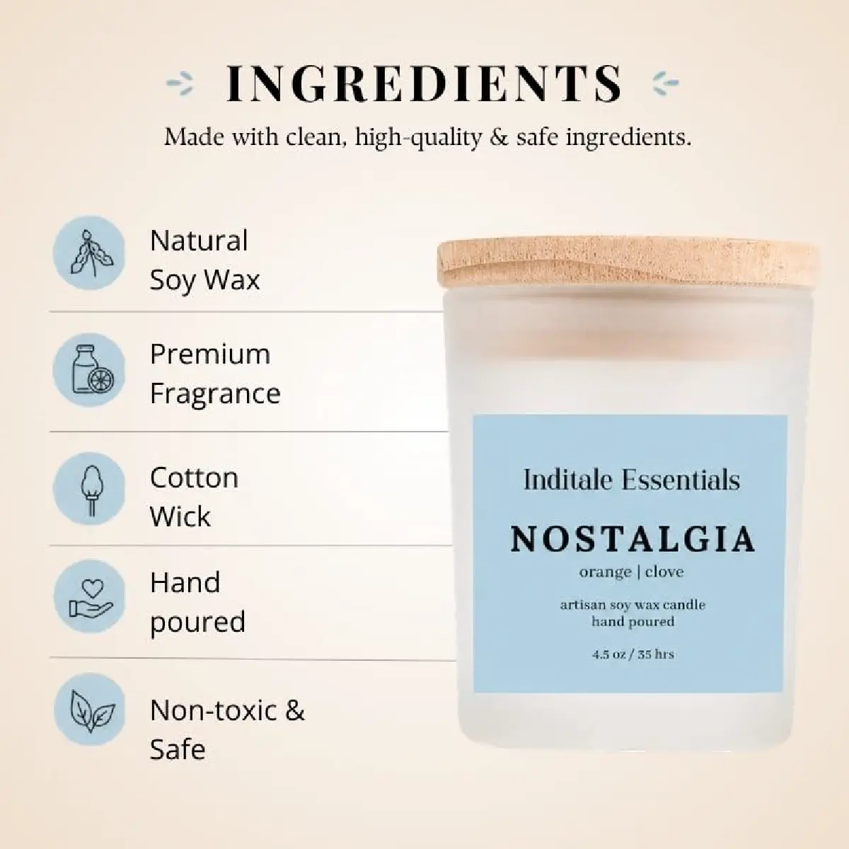 Frosted Jar Candle With Lid - Orange & Clove - (Nostalgia)