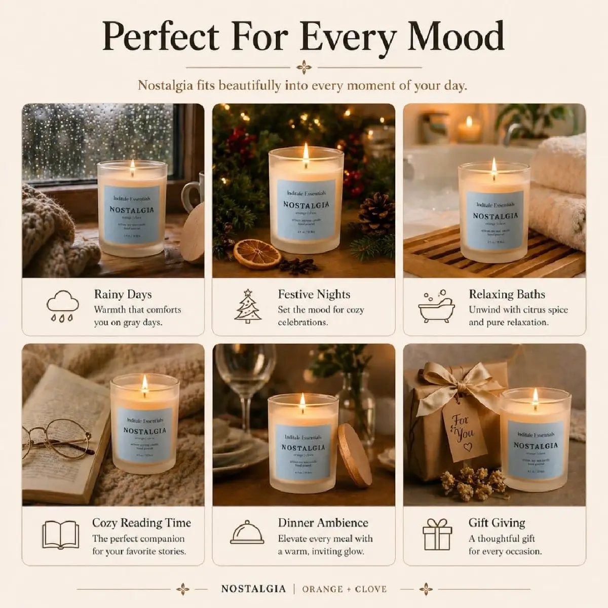 Frosted Jar Candle With Lid - Orange & Clove - (Nostalgia)