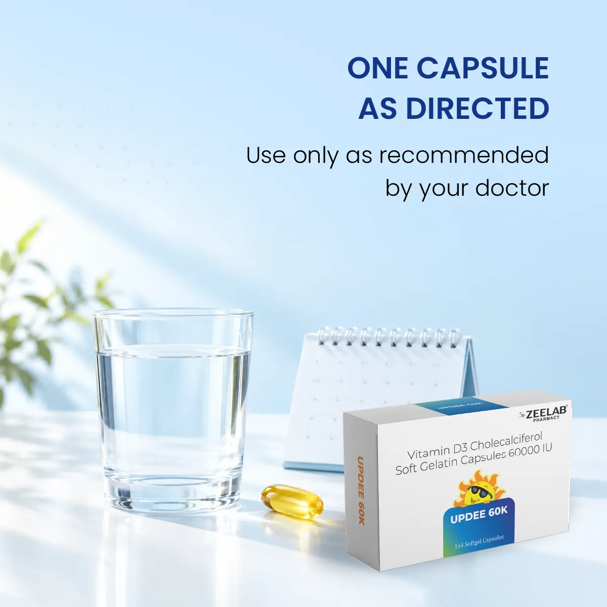 Cholecalciferol 60,000 IU capsule
