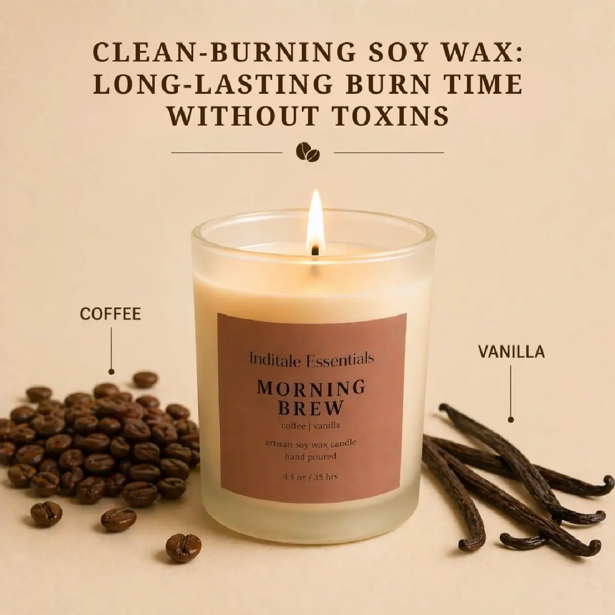 Frosted Jar Candle With Lid - Vanilla Caramel Clove - (Morning Brew)