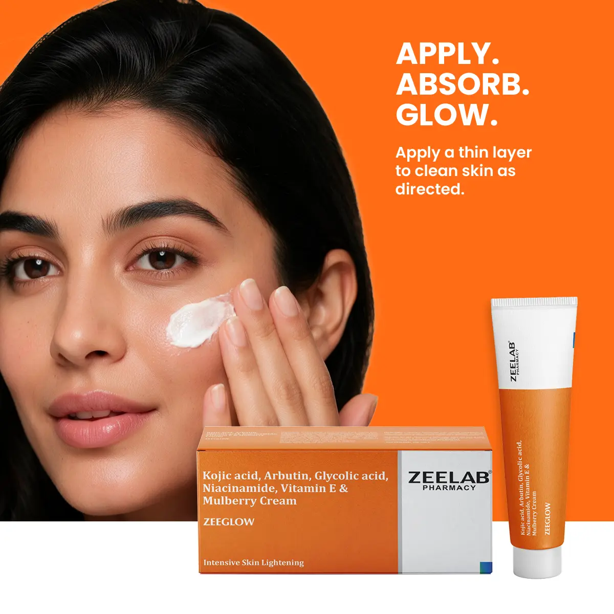 how to apply zeeglow cream