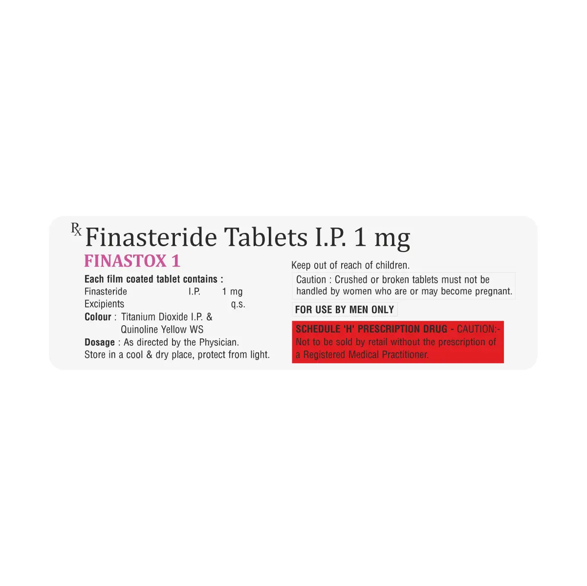 Finastox 1 Tablets