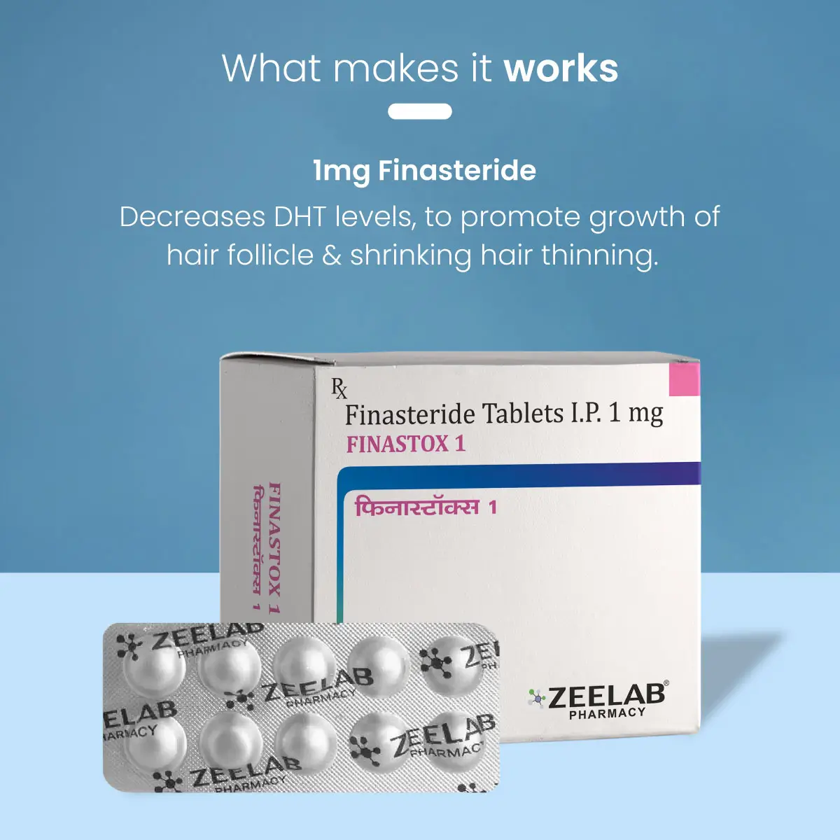 Finastox 1 Tablets