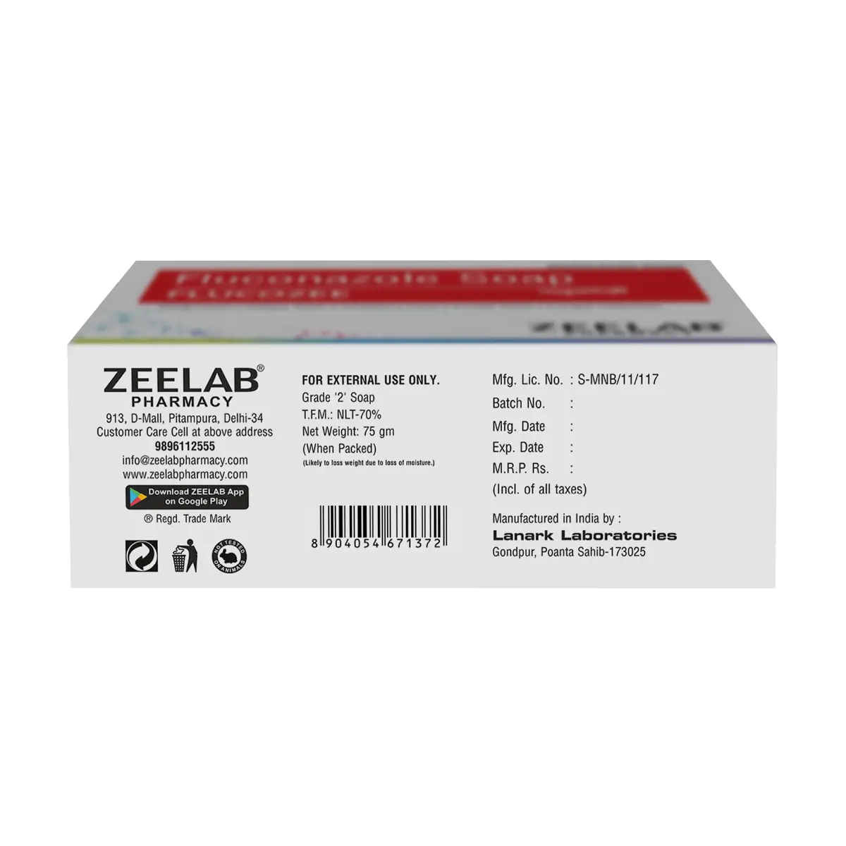 Flucozee Fluconazole Soap 