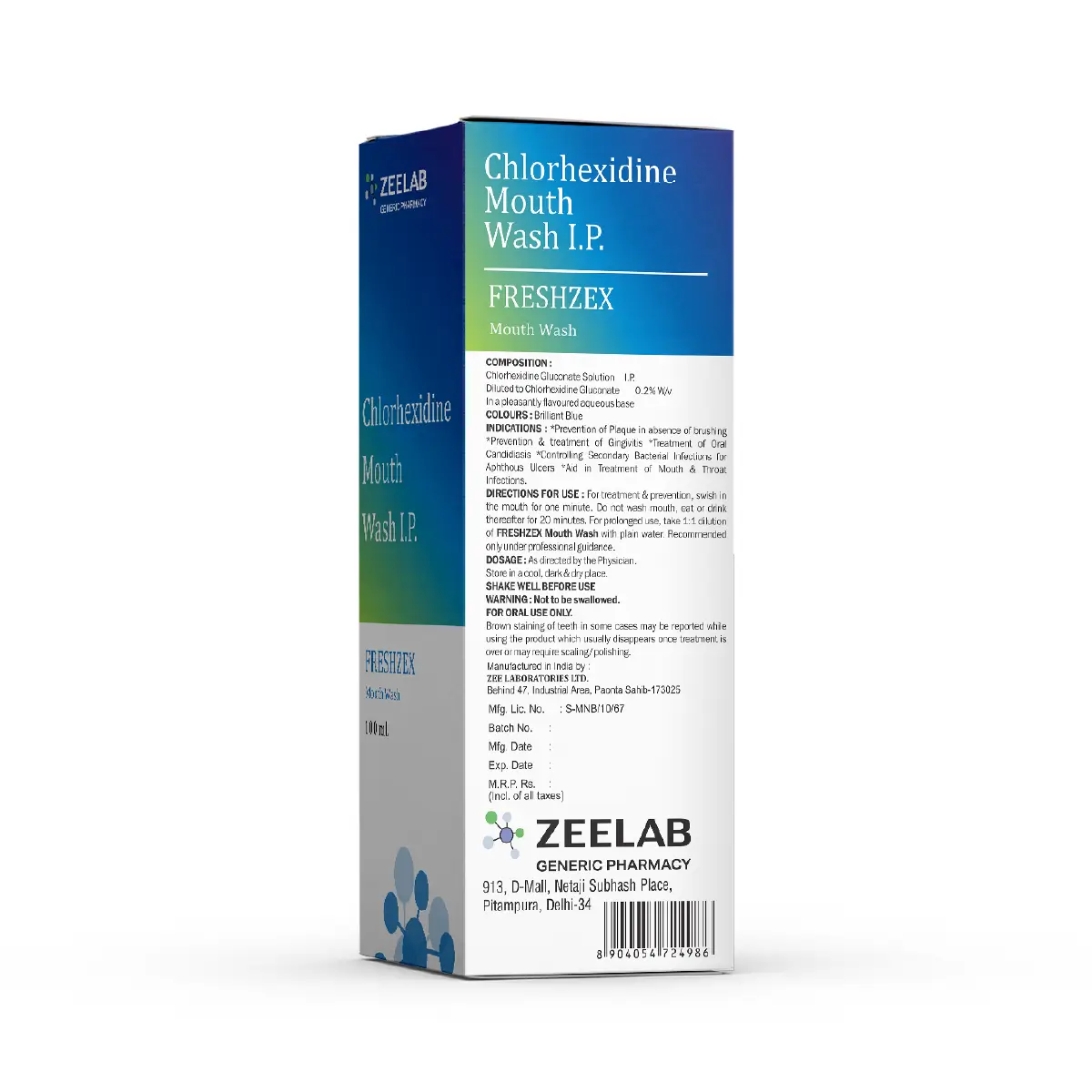 Freshzex Regular Mouth Wash 100 ml