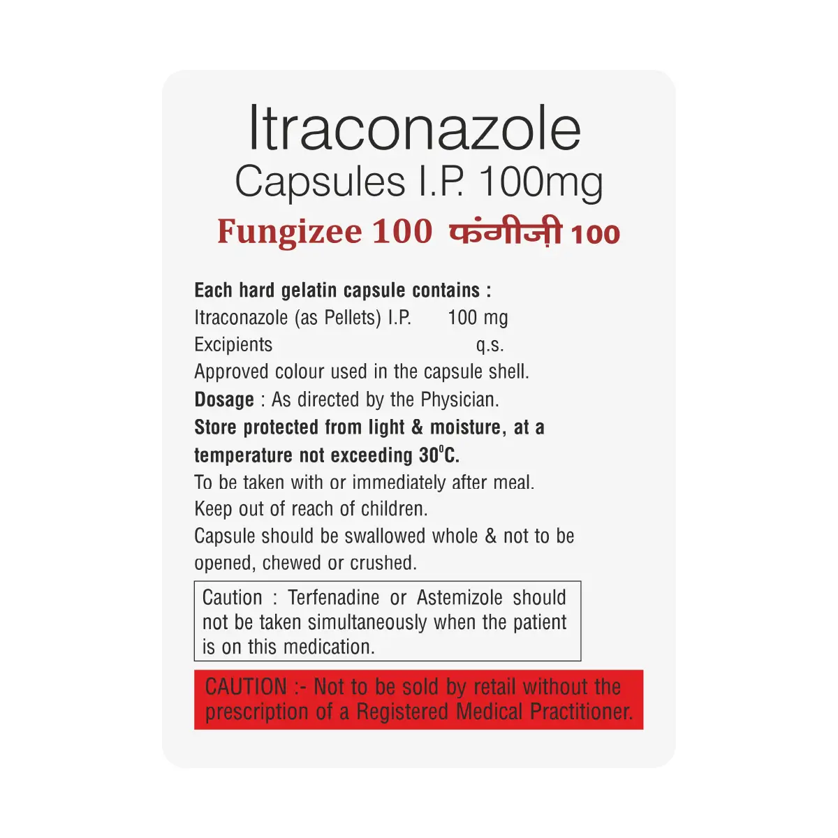 Fungizee 100 Capsule