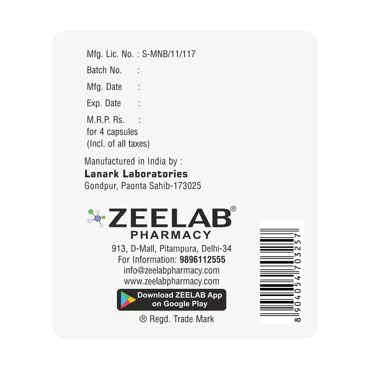 Fungizee 200 Capsule