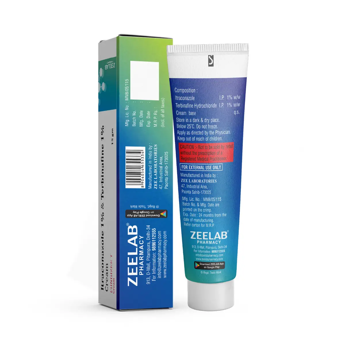 Fungizee-T Antifungal Cream 15 gm | Helps Treat Fungal Skin Infections