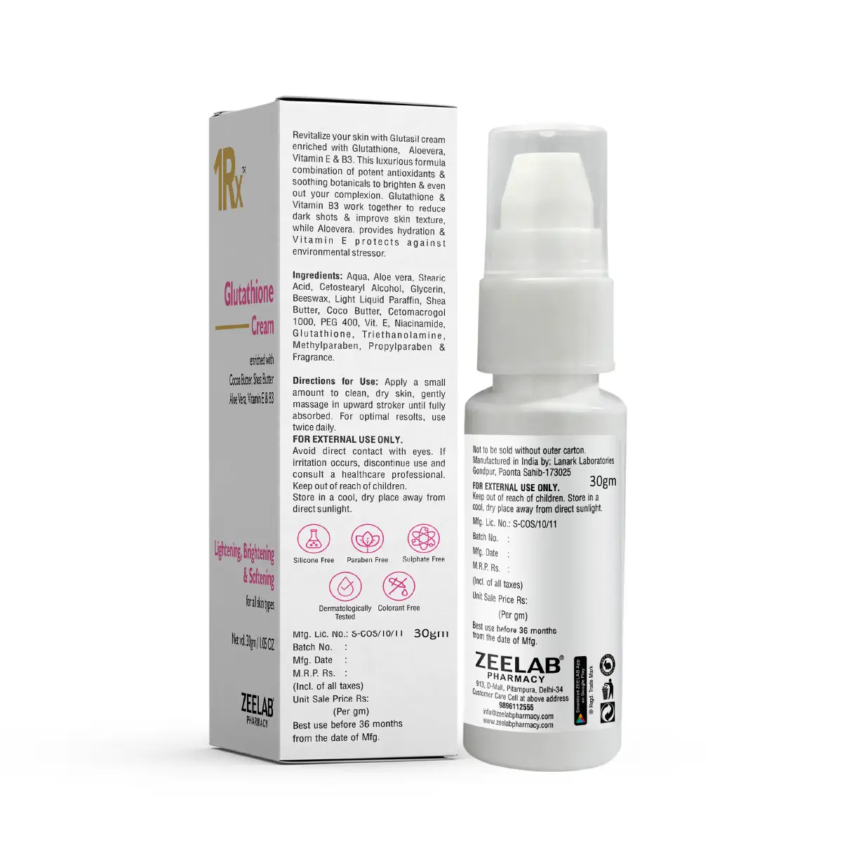 1RX Glutathione Cream
