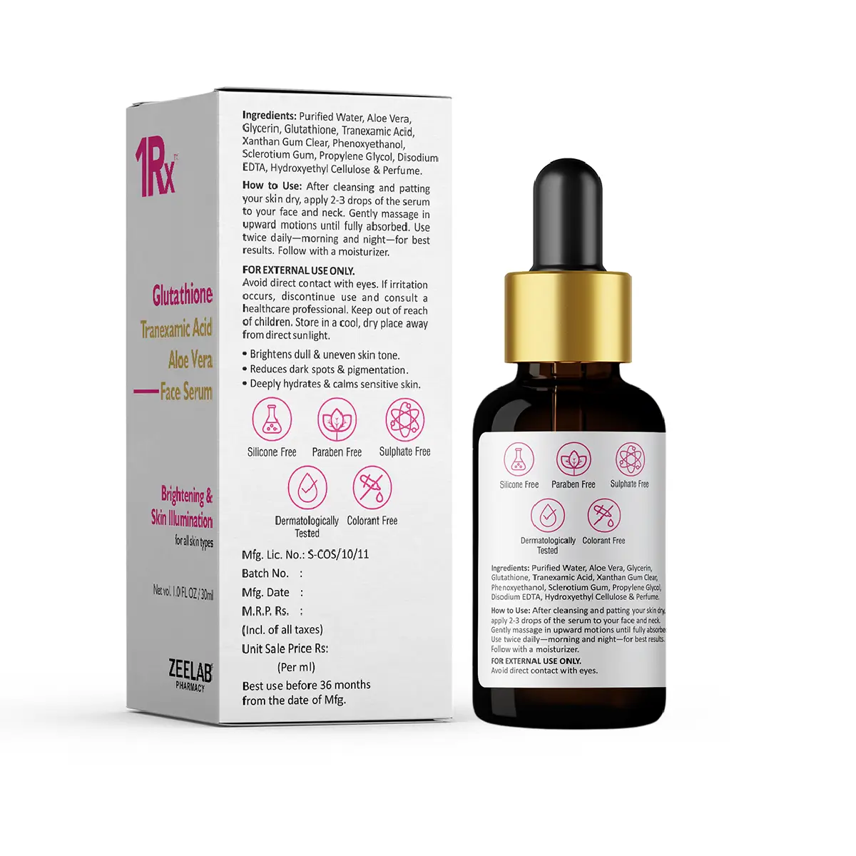 1RX Glutathione Face Serum 30ml