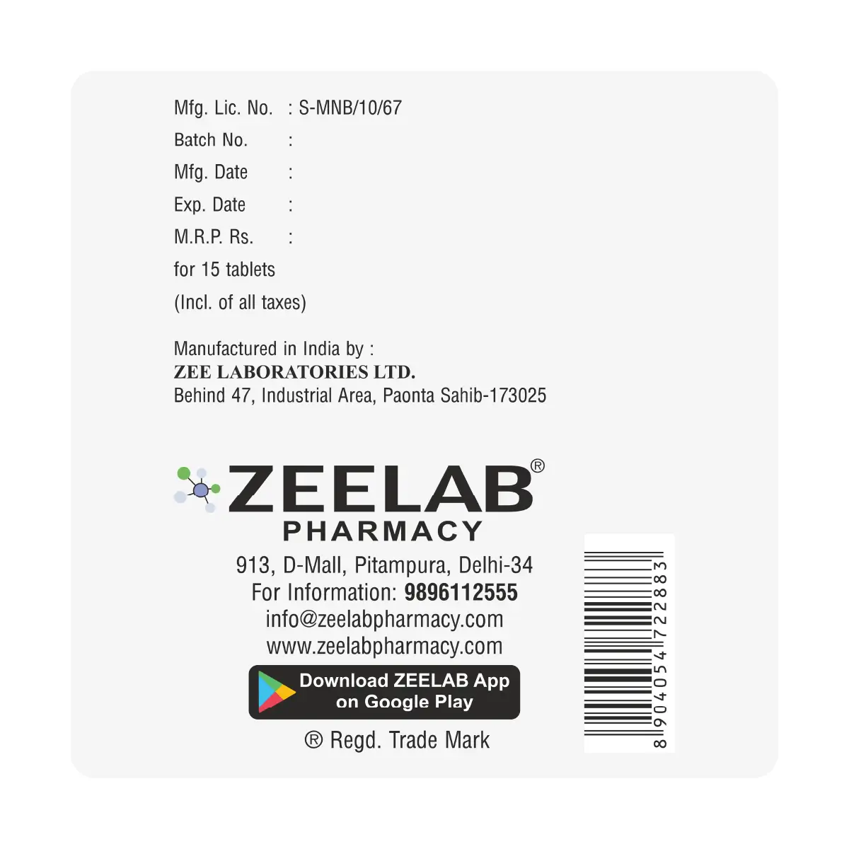 Glyzee M3 SR Forte Tablet