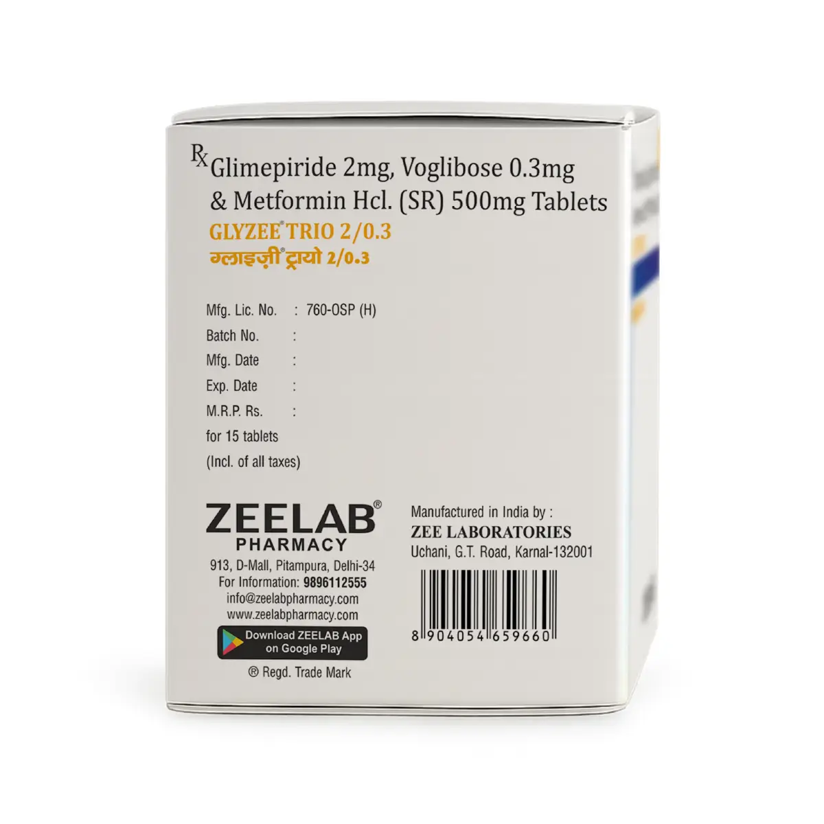 Glyzee Trio 2/0.3 Tablet