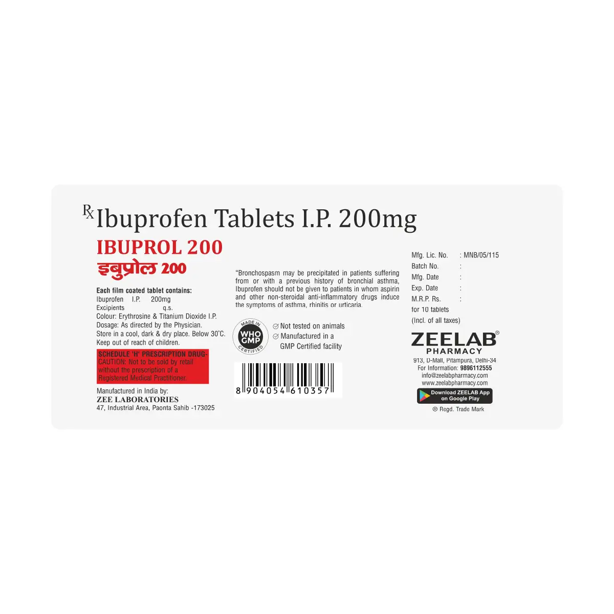 Ibuprol 200 Tablet